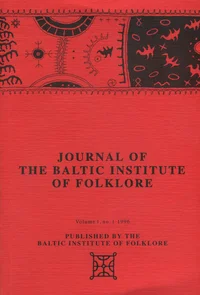 Journal of the Baltic Institute of Folklore