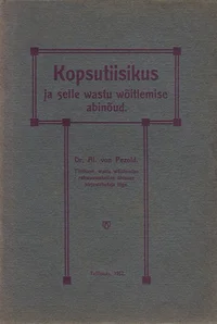 Kopsutiisikus ja selle wastu wõitlemise abinõud