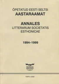 Õpetatud Eesti Seltsi aastaraamat. Annales Litterarum Societatis Esthonicae