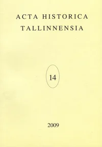 Acta Historica Tallinnensia