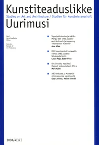 Kunstiteaduslikke uurimusi 2008/4