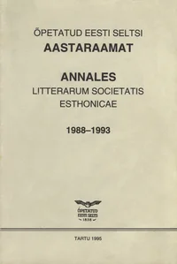 Õpetatud Eesti Seltsi aastaraamat. Annales Litterarum Societatis Esthonicae
