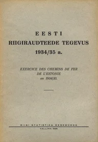 Eesti riigiraudteede tegevus 1934/35. a.