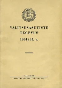 Valitsusasutiste tegevus