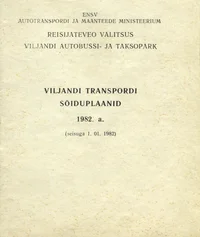 Viljandi transpordi sõiduplaanid