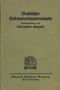 Baltische Lebenserinnerungen