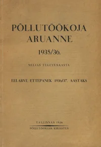 Põllutöökoja aruanne 1935/36