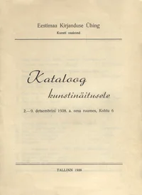 Kataloog kunstinäitusele