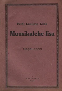 Eesti Lauljate Liidu Muusikalehe lisa