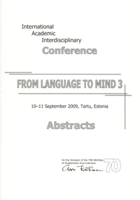 From Language to Mind. Keelest meeleni