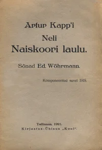 Artur Kapp'i neli naiskoori laulu