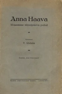 Anna Haava 50-aastase sünnipäeva puhul