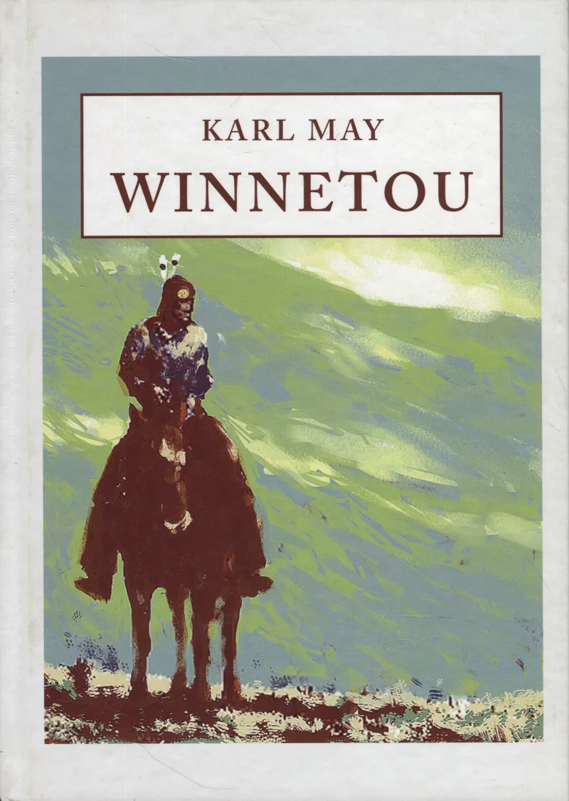 Winnetou - Karl May (Eesti Ekspressi Kirjastus, 2009). Ilustratiivne kaanepilt kujutab hobuse seljas istuvat põlisameeriklast, kes vaatab kaugusesse laiuva maastiku taustal. Kaanekujundus kasutab rohelisi, siniseid ja pruunikaid toone, andes sellele klassikalise, vintage-stiilse välimuse.