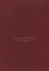 Avaliku teenistuse aastaraamat 1999