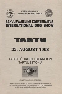 Rahvusvaheline koertenäitus. International Dog Show