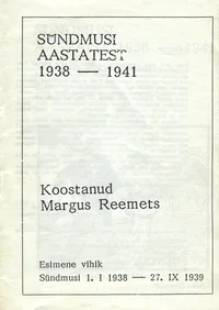 Sündmusi aastatest 1938-1941