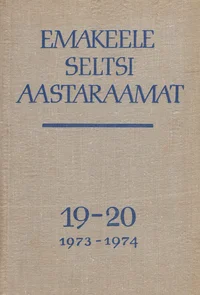 Emakeele Seltsi aastaraamat (19-20)