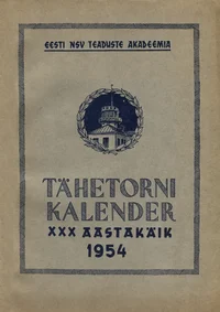 Tartu Tähetorni kalender 1954. aastaks
