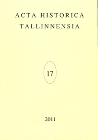 Acta Historica Tallinnensia