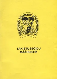 Takistussõidu määrustik. Rules for Jumping Events