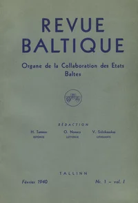 Revue Baltique