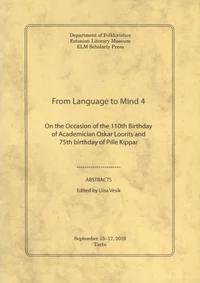From language to mind. Keelest meeleni