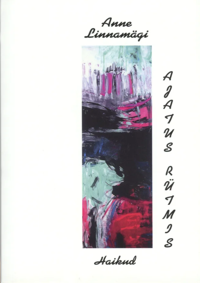 Ajatus rütmis - Anne Linnamägi (Loovuse Kool, 2012). Abstraktne maal domineerivate must-valge-punase-rohelise värvikombinatsiooni ja julge pintslilooga, mis loob dünaamilise ja ekspressiivse mulje. Kaanekujundus on lihtne valgel taustal, rõhutades keskel asetsevat abstraktset kunstiteost.
