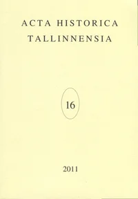 Acta Historica Tallinnensia