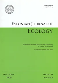 Estonian Journal of Ecology. Volume 58. 2009/4