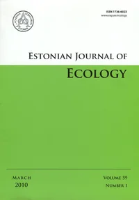 Estonian Journal of Ecology. Volume 59. 2010/1