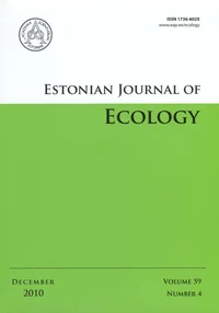 Estonian Journal of Ecology. Volume 59. 2010/4