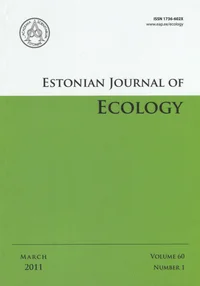 Estonian Journal of Ecology. Volume 60. 2011/1
