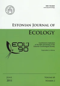 Estonian Journal of Ecology. Volume 60. 2011/2