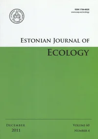 Estonian Journal of Ecology. Volume 60. 2011/4