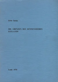 Die Grenzen des Küstenmeeres Estlands