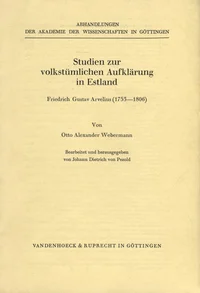 Studien zur volkstümlichen Aufklärung in Estland