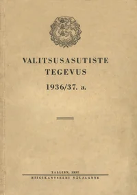 Valitsusasutiste tegevus