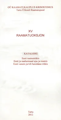 XV raamatuoksjon