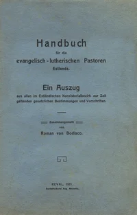 Handbuch für die evangelisch-lutherischen Pastoren Estlands