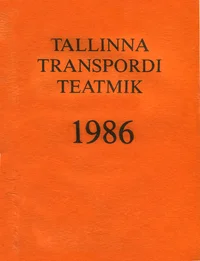 Tallinna transpordi teatmik 1986