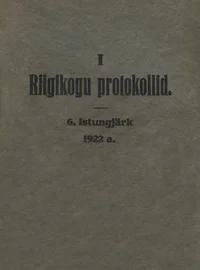 I Riigikogu