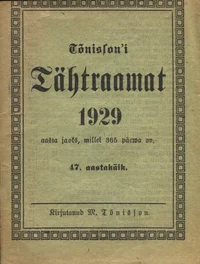 Tõnissoni Täht-raamat 1929