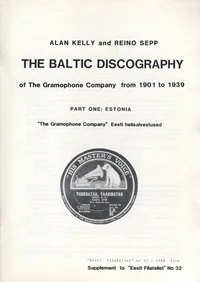 The Baltic Discography of the Gramophone Company from 1901 to 1939