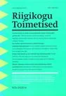 Riigikogu Toimetised