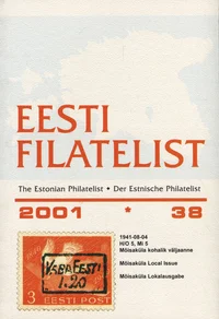 Eesti Filatelist 38, 2001
