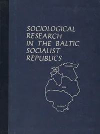 Sociological research in the Baltic Soviet Republics