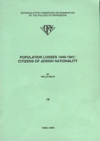 Population losses 1940-1941: citizens of jewish nationality