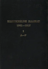 Eestikeelne raamat 1901-1917