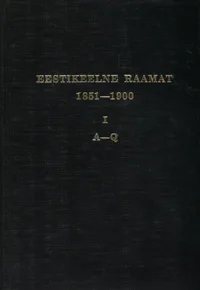 Eestikeelne raamat 1851–1900