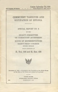 Communist takeover and occupation of Estonia